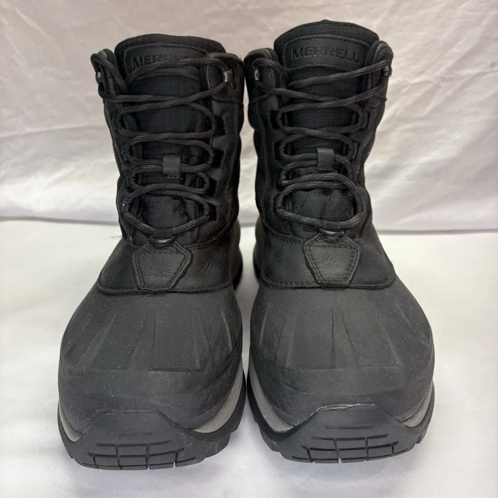 Merrell Thermo Chill Mid Black Waterproof Boots Insulated Hiking Men's Size 11